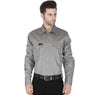 Forge FR Solid Shirt with Pearl Snaps Gray