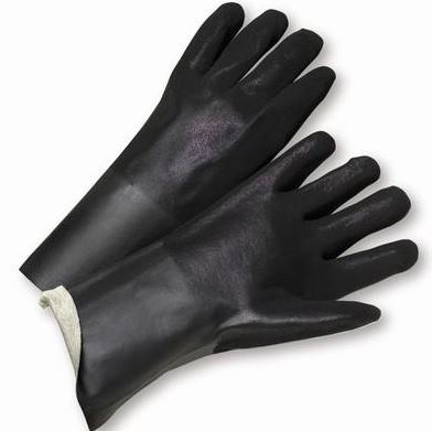 Gloves West Chester 1047RF Black PVC Coated, 14" Length