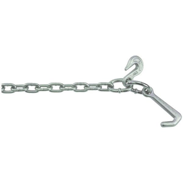 Chain Assy, 5/16" Grade 40 with Mini J & Grab Hooks on One End Only