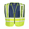 ML Kishigo 8051BZ 200 PSV Police Safety Vest Lime Yellow and Blue