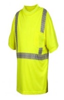 Pyramex RTS2310 (Clearance) Type R Class 2 Safety T Shirt with Broken Heat Sealed Tape-Lime Yellow