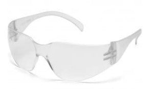 Safety Glasses-Pyramex Intruder S4110S - Clear Temples - Clear Lens