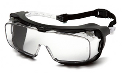 Goggles-Pyramex Cappture S9910STMRG - Clear H2MAX Anti-Fog Lens with Rubber Gasket - Over Spectacle Goggles