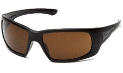 Safety Glasses-Pyramex VentureGear Safety Glasses-Montello -Black Frame - Bronze Anti-Fog Lens