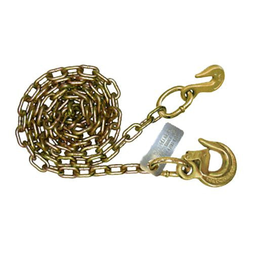 Chain Assy, 5/16" Grade 70 with Heavy Duty Latched Sling Hook one End & Grab Hook on other End