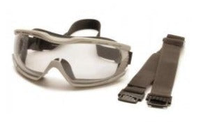Goggles Pyramex Capstone Goggles - Gray Frame - Clear Ballistic H2X Anti-Fog Lens G604T2