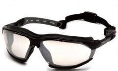 Goggles-Pyramex Isotope GB9480ST - Black Frame w/ Rubber Gasket - Indoor/Outdoor Anti-Fog Lens