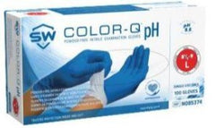COLOR-Q ® Ph Natural ® Nitrile 2-Ply Powder-Free Exam Gloves Large