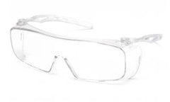 Goggles-Pyramex Cappture S9910ST- Clear H2 Anti-Fog Lens, Clear Temples- Over Spectacle Goggles