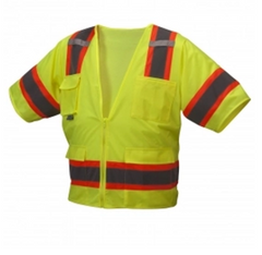 Pyramex RVZ3410 Type R Class 3 Safety Vest w/Short Sleeves