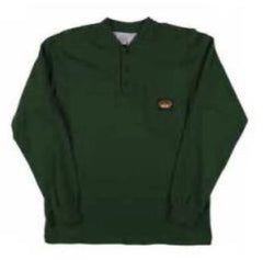 Rasco FR Henley Long Sleeve T-Shirt, GRF460 or FR01010GN - Green