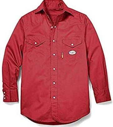 Rasco FR  7.5 oz. FR Light Weight Work Shirts  RR756- Red