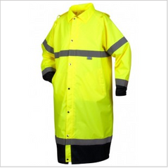 Pyramex RRWC3110 Hi-Vis Rain Coat -Lime Yellow