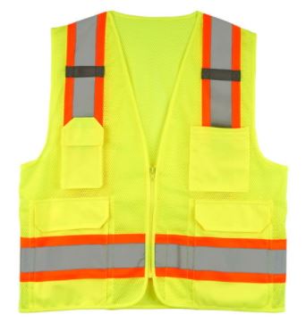 West Chester 47215 Hi Viz Two-Tone Breakaway Safety Vest