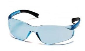 Safety Glasses-Pyramex Ztek S2560S - Rubber Temple Tips - Infinity Blue Lens