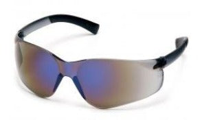 Safety Glasses-Pyramex Ztek S2575S  Rubber Temple Tips - Blue Mirror Lens