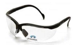 Safety Glasses-Pyramex Venture II Readers +3.0 SB1810R30 - Black Frame - Clear Bifocal Lens