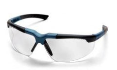 Safety Glasses-Pyramex Reatta SNC4810D  - Charcoal/Blue Frame - Clear Lens