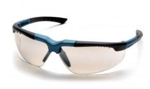 Safety Glasses-Pyramex Reatta SNC4880D  - Charcoal/Blue Frame - Indoor/Outdoor Mirror Lens