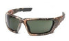 Safety Glasses-Pyramex VentureGear Safety Glasses-Brevard - Camo Black Foam Lined Frame - Anti-Fog Lens